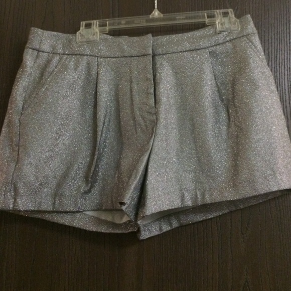 Silver Sparkling glitter shorts!