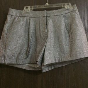 Silver Sparkling glitter shorts!