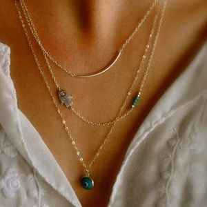 Hamsa  💎 Layered Necklace