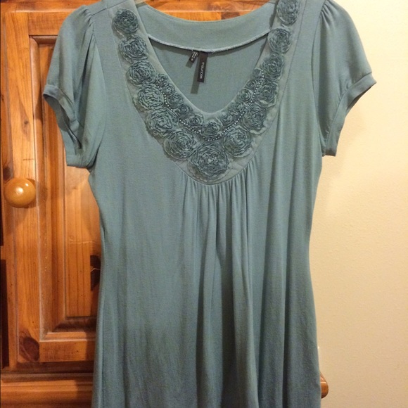 Blue fashion top