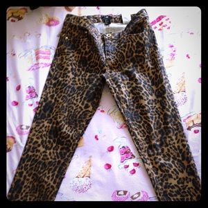 Leopard pants NWOT