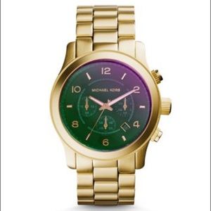 MICHAEL KORS
RUNWAY FLASH LENS GOLD-TONE WATCH