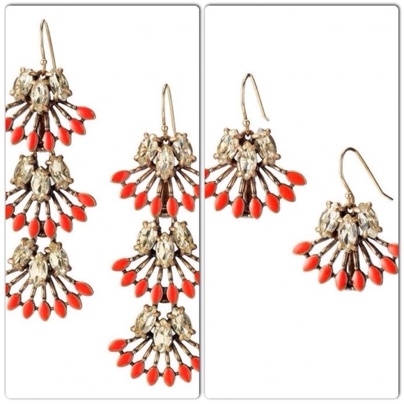 Stella Dot Coral Kay Earrings