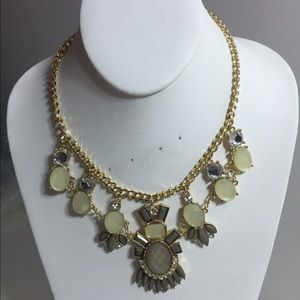 Silver/Olive & Green Necklace
