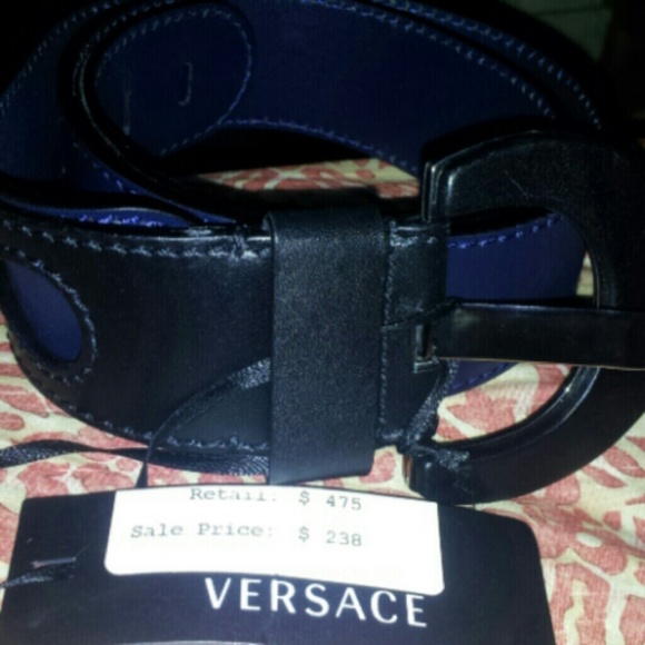 Versace leather belt
