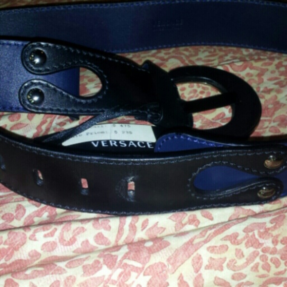 Versace leather belt