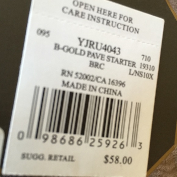 Juicy couture gold pave starter bracelet - Picture 4 of 4