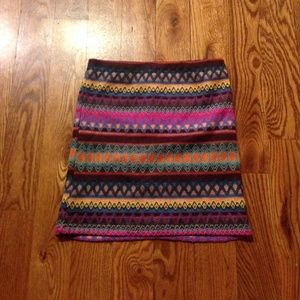 F21 Tribal mini skirt