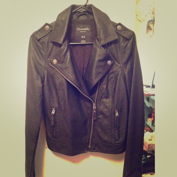 Faux Leather Jacket from Aeropostale