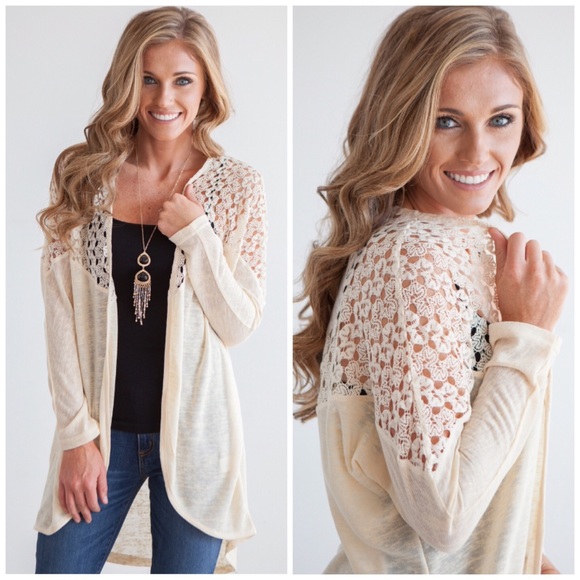 Snowy Owl Boutique Sweaters - 🆕 Boho Lightweight Crochet Open Cardi
