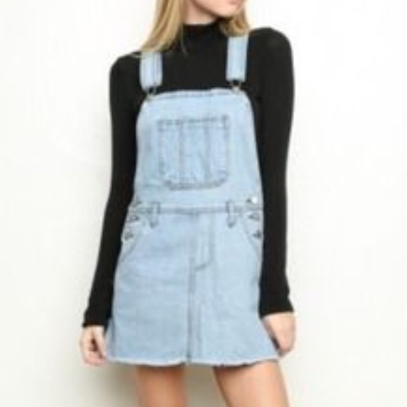 Jean dress overalls