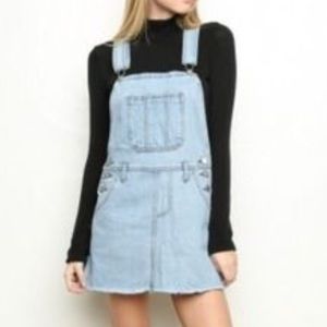 Jean dress overalls