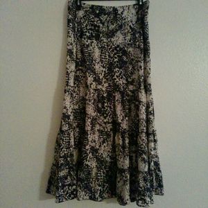 CAbi- Long Pattern Skirt
