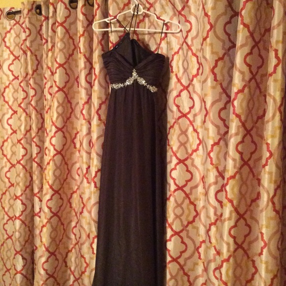 Brown Formal floor length gown