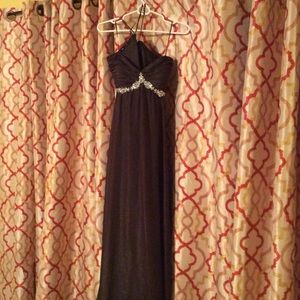 Brown Formal floor length gown