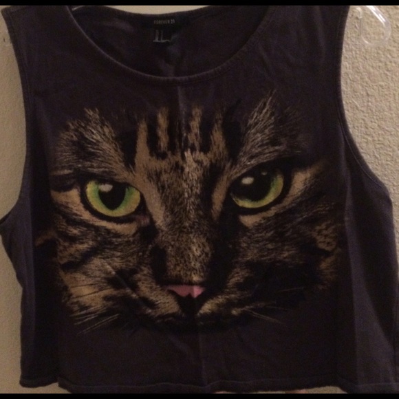 Forever 21 cat crop top
