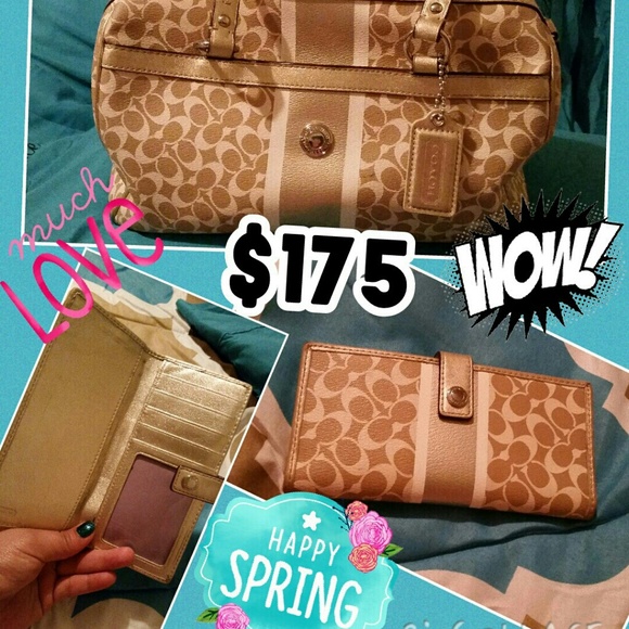 Authentic Coach purse and wallet