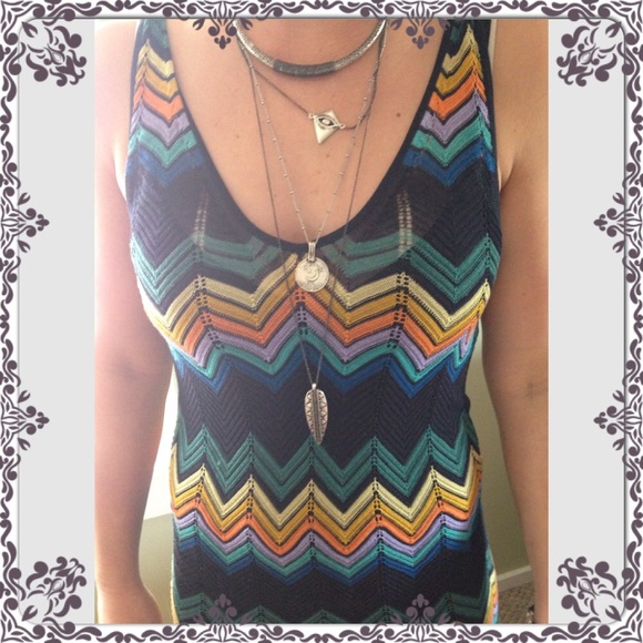 French connection navy blue knit dress SZ 12 - Picture 2 of 3