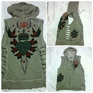 Sinful hooded vest