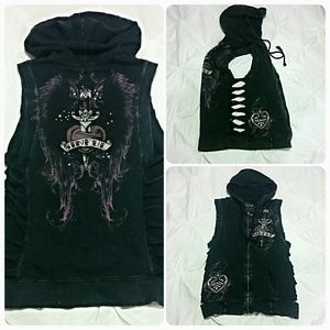 Sinful hooded vest