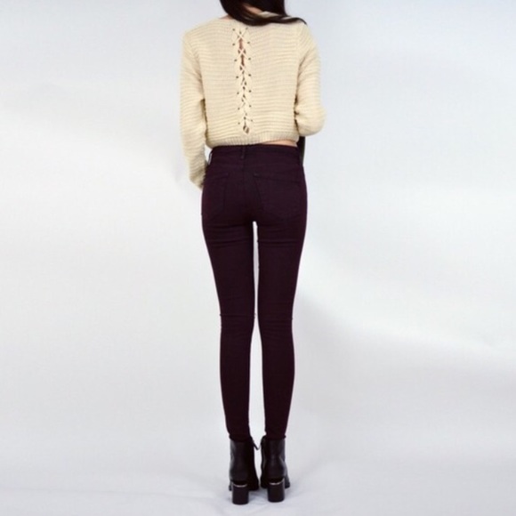 Beige cropped sweater - Picture 2 of 4