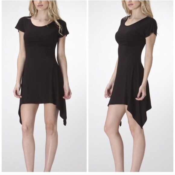 🆕 Little Black Sharkbite Dress - Picture 3 of 3