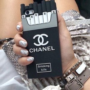 Chanel Silicone Smoking Kill iPhone Case