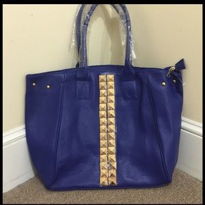 New blue handbag