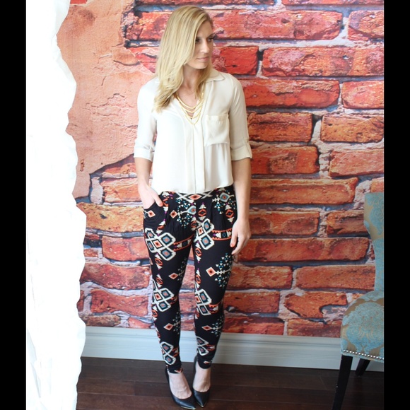 Pants - Ganado print harem pants