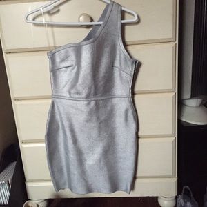 Silver Urban Outfitters Bodycon Dress