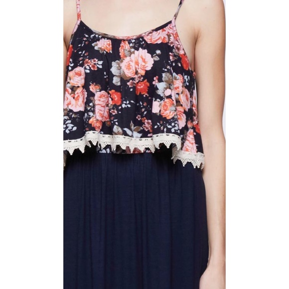 🌸 Floral Flounce Top Dress 🌸 - Picture 2 of 3