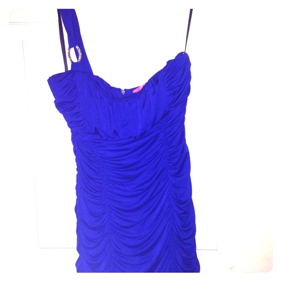 Blue homecoming short dress