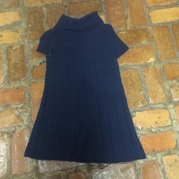 Charlotte Russe Cowl Neck Navy Sweater.