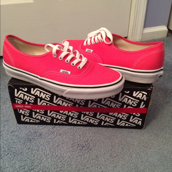 Redish pink vans