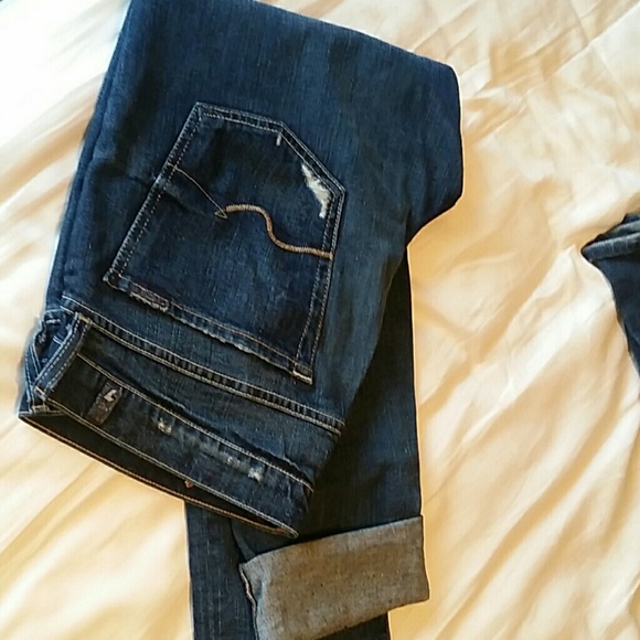 7 for all mankind boyfriend fit crop***bundle***