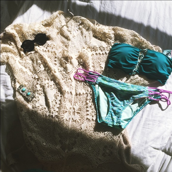 Free people crochet cover up