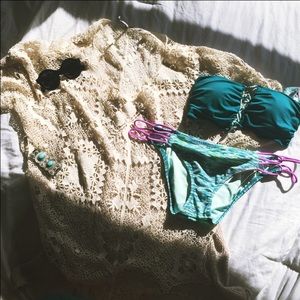 Free people crochet cover up