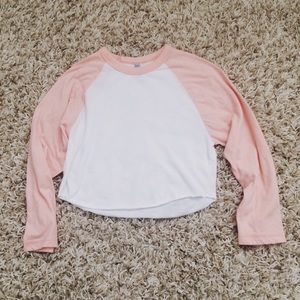 cropped 3/4 raglan tee 🍉