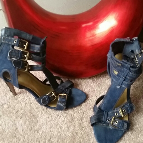 Blue jean heels