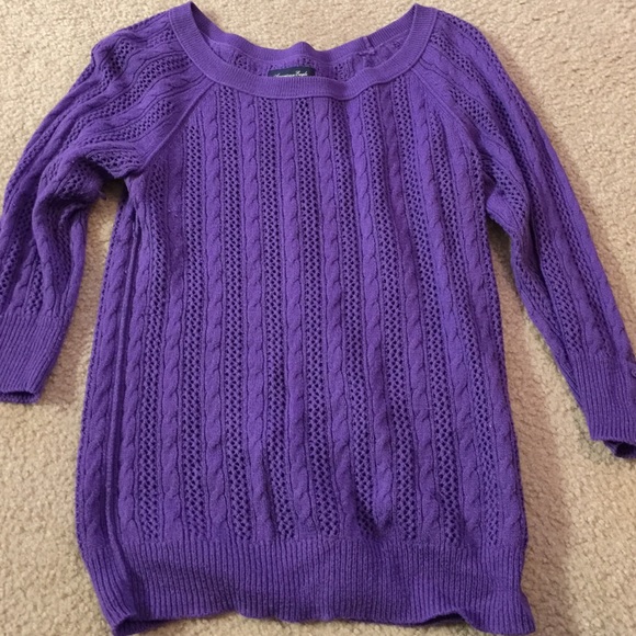 Purple Knit Sweater - Picture 1 of 3