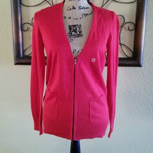 LOFT Red Cardigan
