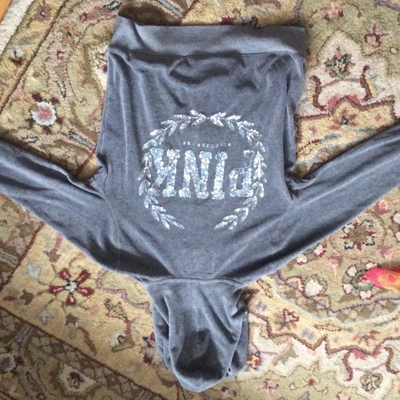 PINK grey hoodie