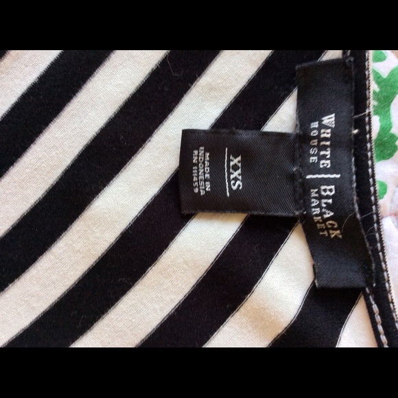 WHBM black/white striped tank - Picture 4 of 4