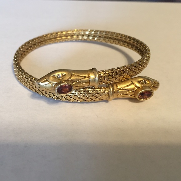 Stella & Dot gold wrap serpent bracelet