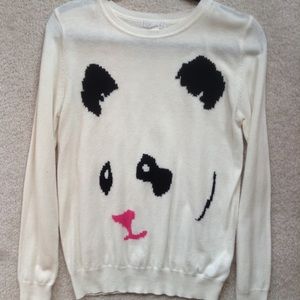 Panda Cream Sweater