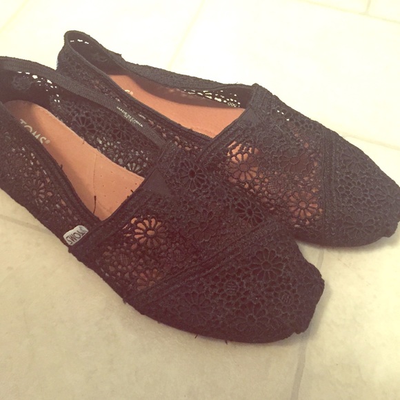 Toms crochet slip ons