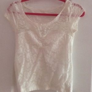 Lace crop top