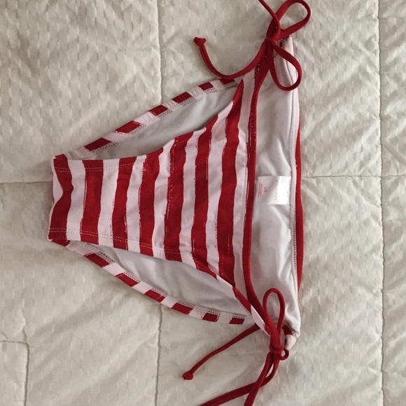 NWOT Target red & white stripe bikini bottom!