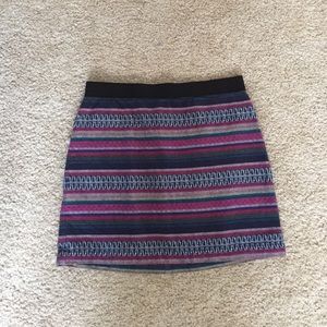 American Eagle Size 0 Tribal Mini Skirt