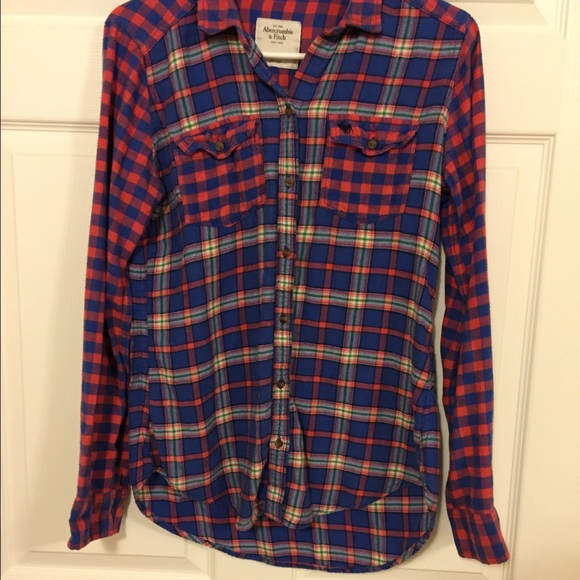 ABERCROMBIE AND FITCH PLAID SHIRT